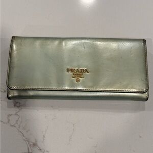 Prada patent leather wallet
